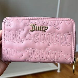 Pink Quilted Juicy Couture Taffy Bifold wallet